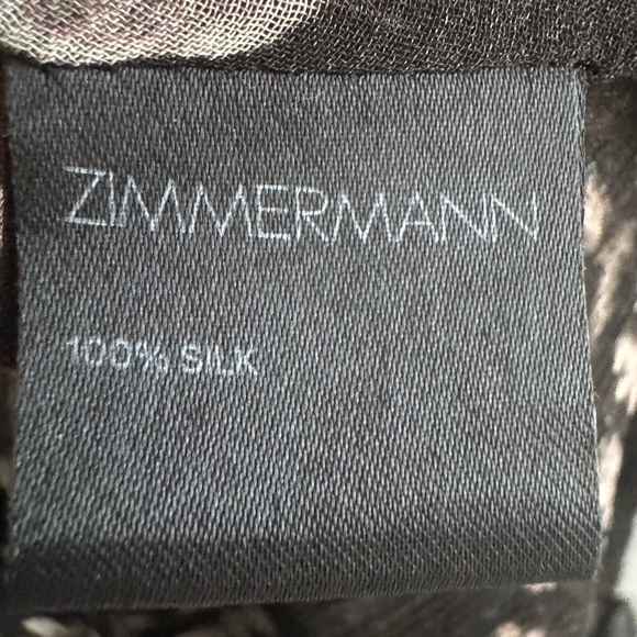 Zimmerman Maples Feathery Wrap Dress size 0 100% Silk - Picture 9 of 9